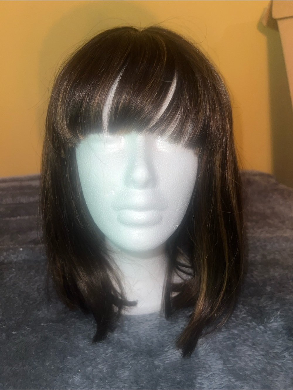 10 Assorted Synthetic Women's Hairpieces - Black, Brown, Blonde, Burgundy